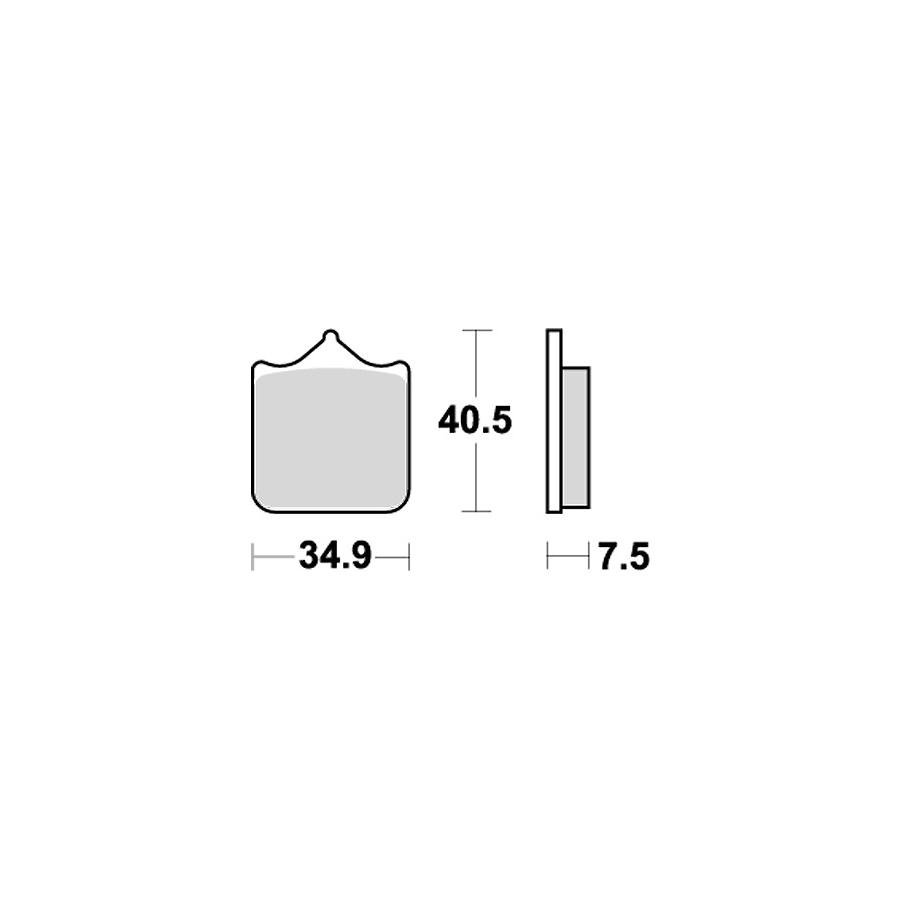 KITACO (キタコ) SBSブレーキパッド 762DC ドゥカティ ドウカティ DUCATI996R