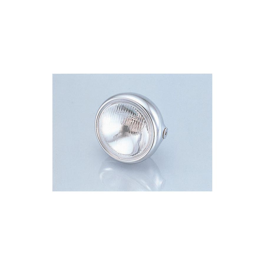 キタコ ヘッドライトASSY メッキ 130パイ H4-60/55 800-0800100