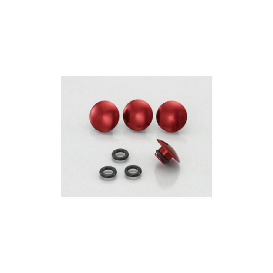 KITACO (キタコ) CAPボルトカバーALM 6mm 4P レッド