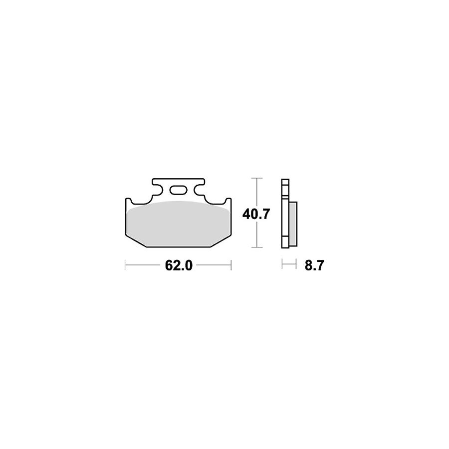 KITACO (キタコ) SBSブレーキパッド 632HF DT230LANZA 777-0632000