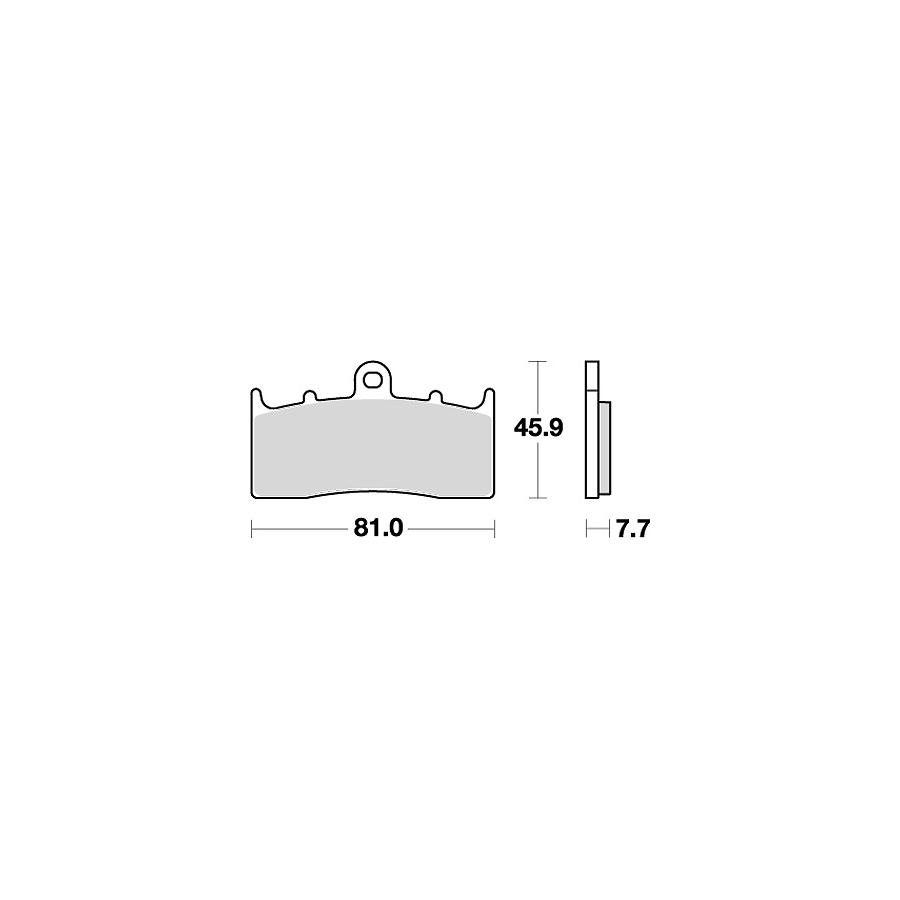 KITACO (キタコ) SBSブレーキパッド 743HS ZRX400/2 98- 777-0743020