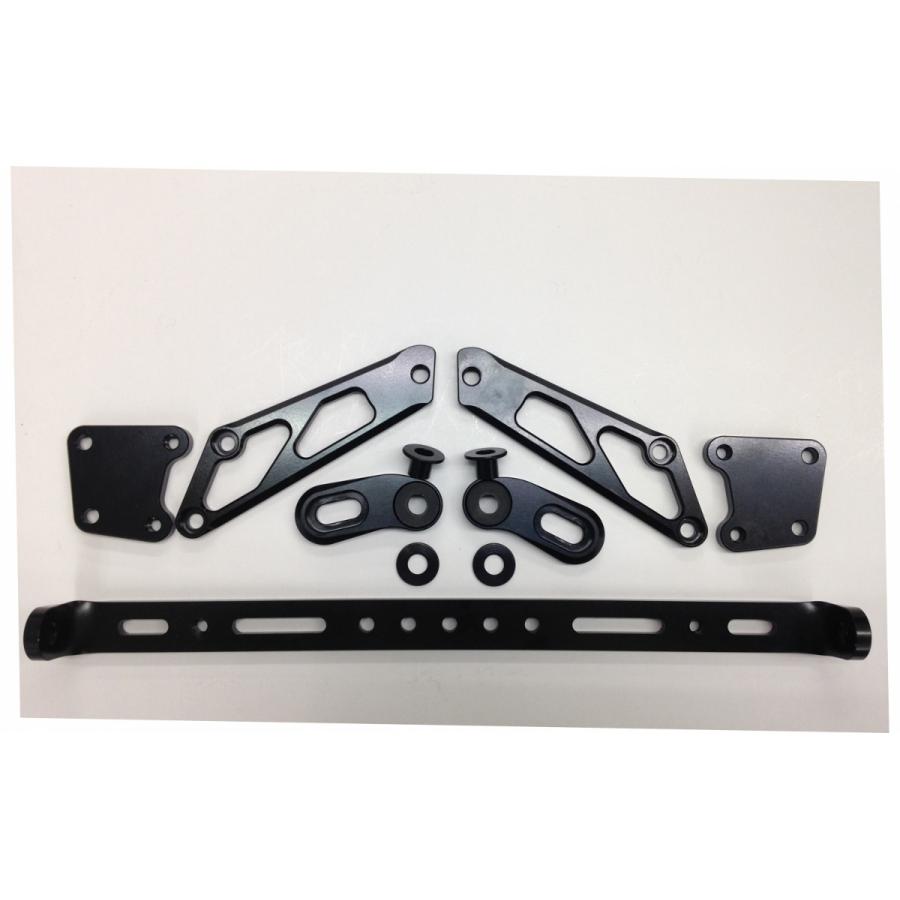 Kファクトリー (ケイファクトリー) ノーマルラジエター用オイルクーラーステー スーパーブラック GPZ90..