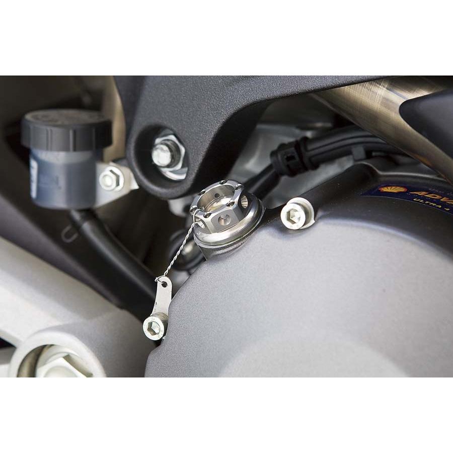 Kファクトリー (ケイファクトリー) オイルフィラーキャップ チタンカラー アルミ MONSTER 696/848 デスモセデッチ 000VZCD007C