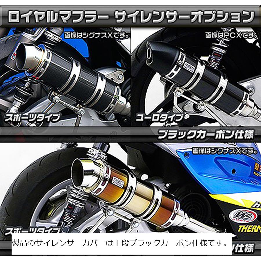 ウイルズウィン ロイヤルマフラー スポーツタイプ ブラックカーボン ジョグ100 622-59-13