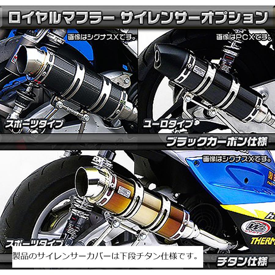 ウイルズウィン ロイヤルマフラー スポーツタイプ チタン SYM GT125 532-59-23