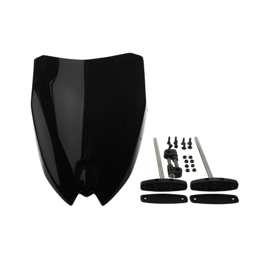 MRA(エムアールエー) スクリーン スポイラー ブラック SV650 ABS 4025066156801