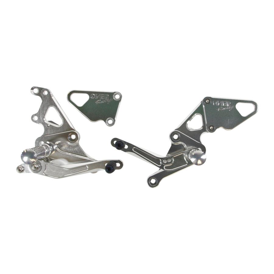 OVER RACING(オーバーレーシング) バックステップ アルミニウム シルバー MT-07(ABS車対応) 51-50-01 ..