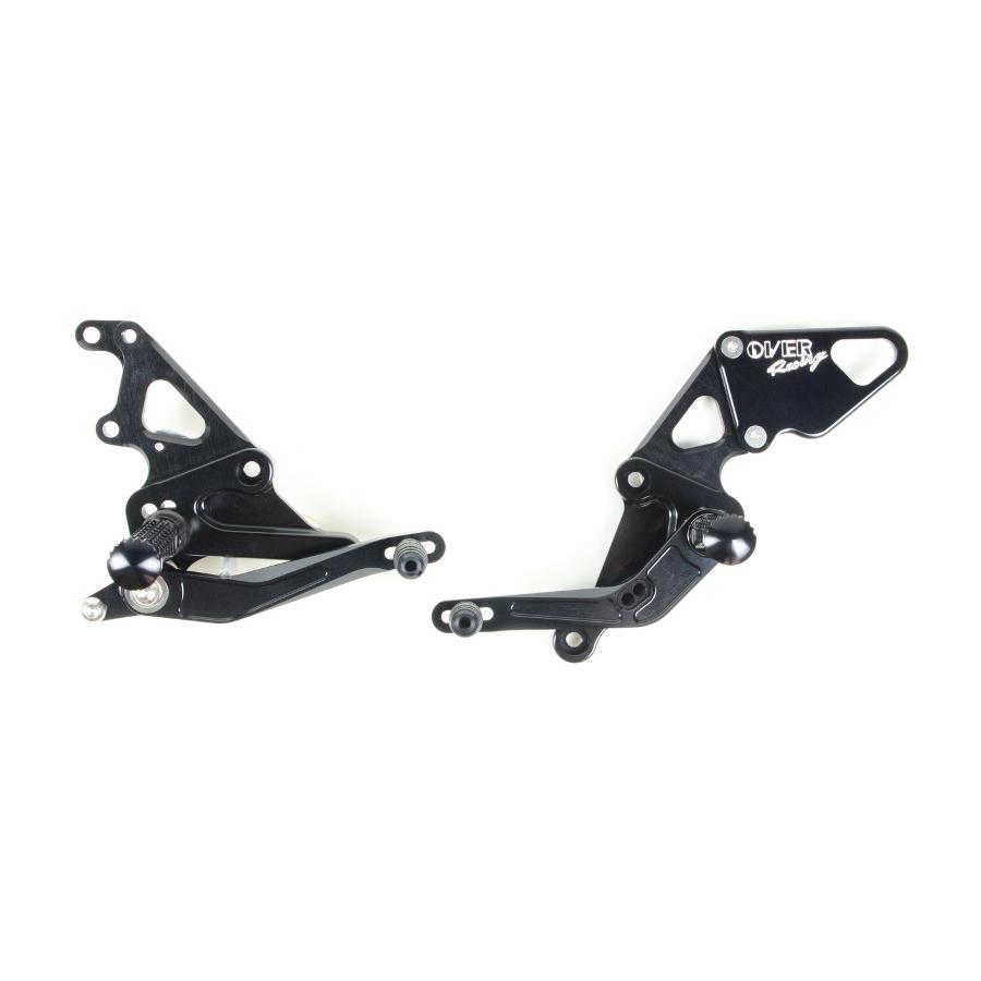 Rakuten - OVER RACING(オーバーレーシング) バックステップ アルミニウム ブラック MT-07(ABS車対応) 51-50-01B オーヴァーレーシング