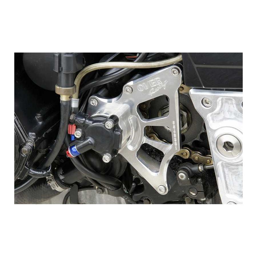 OVER RACING (オーバーレーシング) スプロケットカバー アルミ削り出し シルバーアルマイト GPZ900R NINJA ニンジャ 57-78-11 オーヴァーレーシング