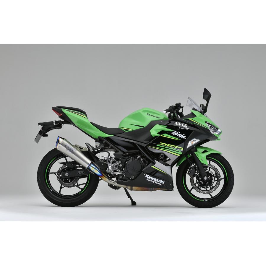 OVER RACING(オーバーレーシング) TT-Formula RS+PRO チタン スリップオン マフラー NINJA250 ニンジャ250 17-693-05 オーヴァーレーシング