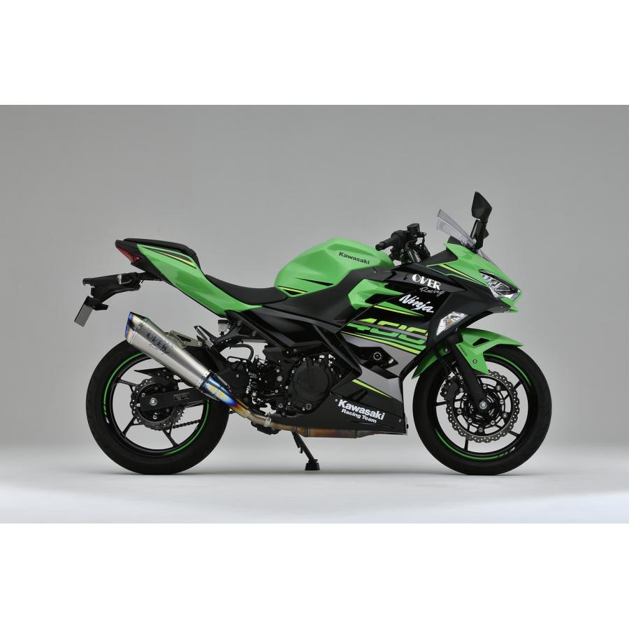 751 cc 〜 - OVER RACING(オーバーレーシング) TT-Formula RS+PRO チタン スリップオン マフラー Ninja400 ニンジャ400 722-05 オーヴァーレーシング