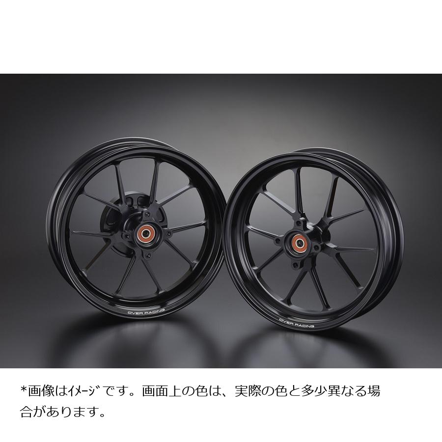OVER RACING (オーバーレーシング) GP-TENホイール F2.70/R3.50-12 MONKEY モンキー125 ブラック オーヴァーレーシング