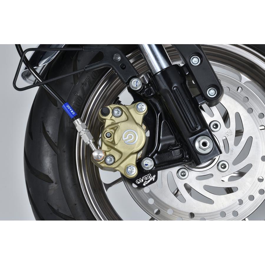 OVER RACING(オーバーレーシング) フロントキャリパーサポート ブレンボ2P(カニ)用 ブラック MONKEY モンキー1252-12B オーヴァーレーシング