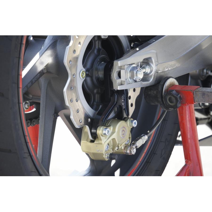OVER RACING(オーバーレーシング) リアキャリパーサポート ブレンボ2P用 ブラック CBR250RRB オーヴァーレーシング