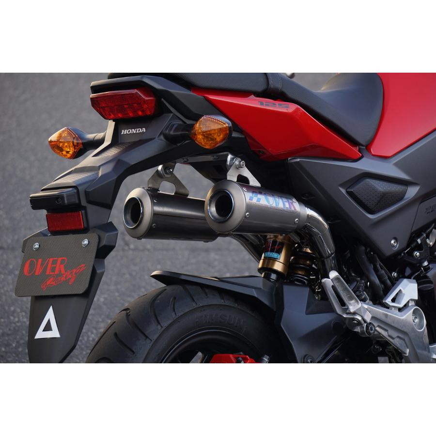 51 cc 〜125 cc  - OVER RACING(オーバーレーシング) マフラー GP-PERFORMANCE RS TWIN UP Racing GROM グロム オーヴァーレーシング