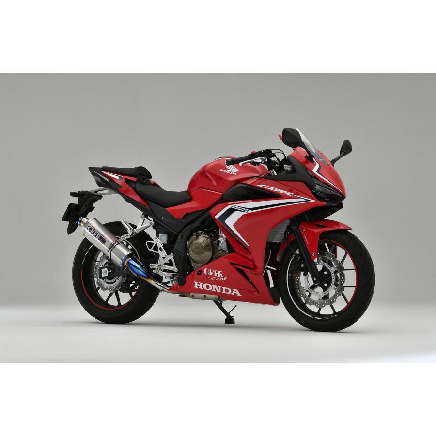 OVER RACING (オーバーレーシング) スリップオンマフラー TT-Formula フルチタン CBR400R 政府認証 オーヴァーレーシング