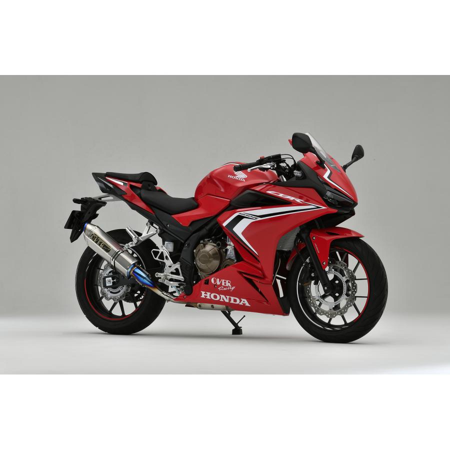 OVER RACING (オーバーレーシング) スリップオンマフラー TT-Formula RS フルチタン CBR400R 政府認証 オーヴァーレーシング