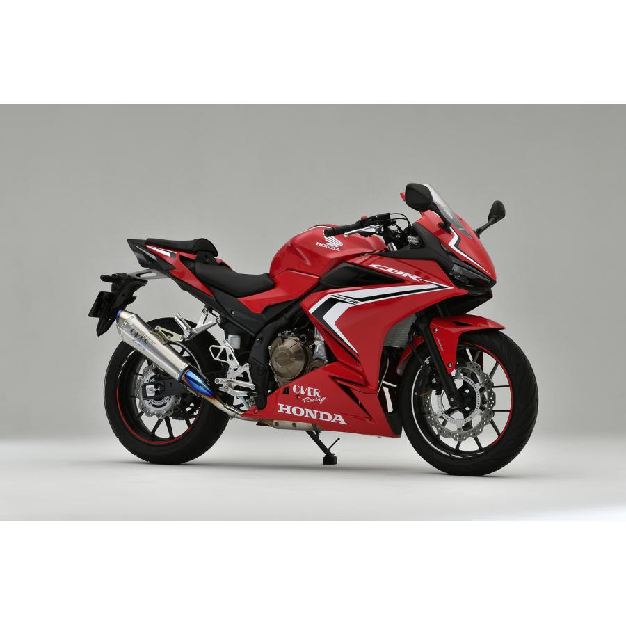 OVER RACING (オーバーレーシング) スリップオンマフラー TT-Formula RS+PRO フルチタン CBR400R 政府認証 オーヴァーレーシング