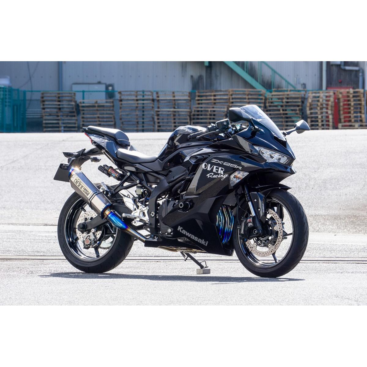 126 cc 〜250 cc  - OVER RACING (オーバーレーシング) TT-FORMULA RS フルエキゾーストマフラー フルチタン4-2-1 ZX-25R/SE 25-86-11