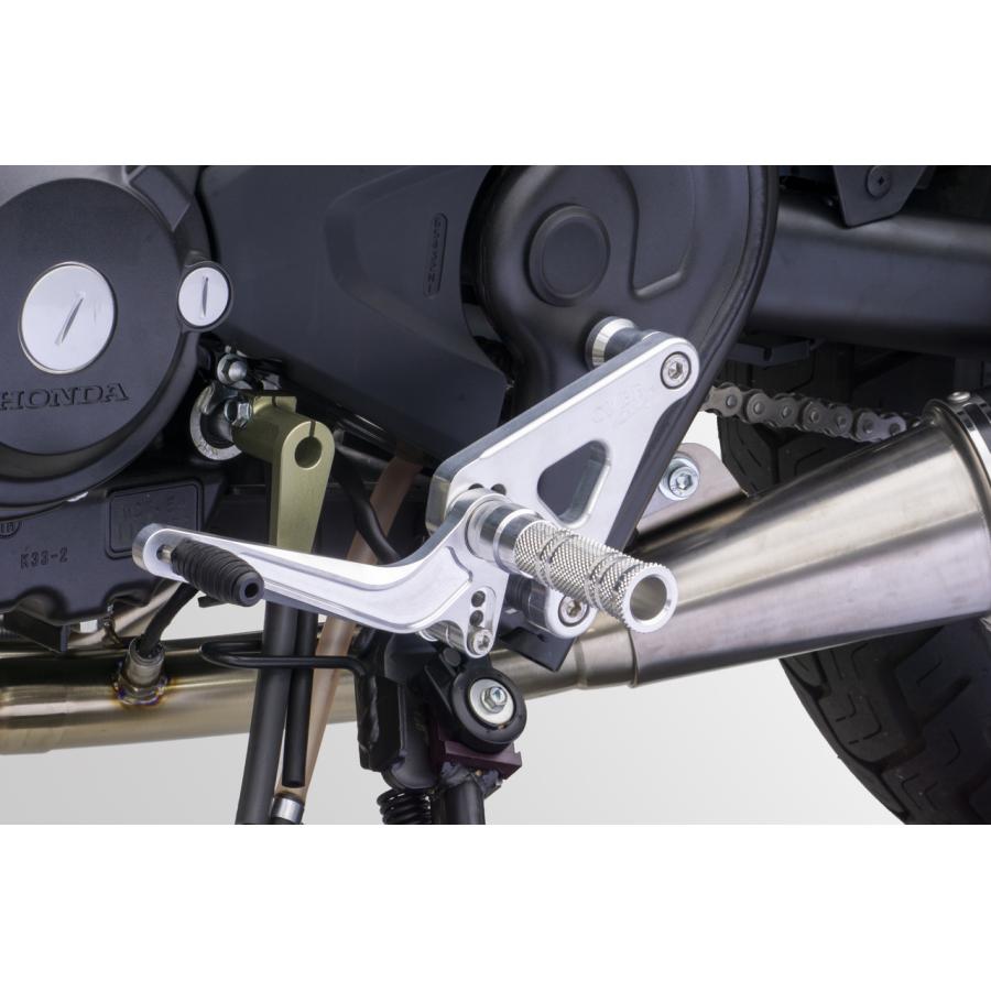 OVER RACING (オーバーレーシング) バックステップ 4ポジション シルバー REBEL250 レブル250 オーヴァーレーシング