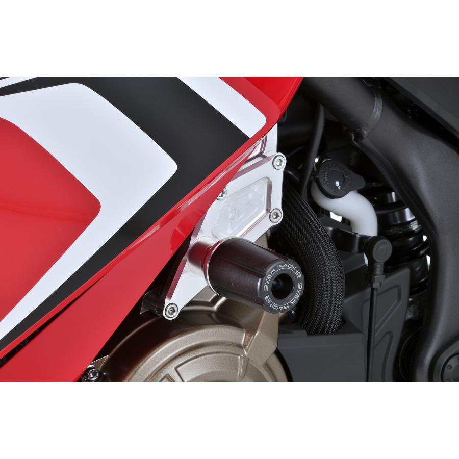 OVER RACING (オーバーレーシング) エンジンスライダー シルバー CBR400R オーヴァーレーシング