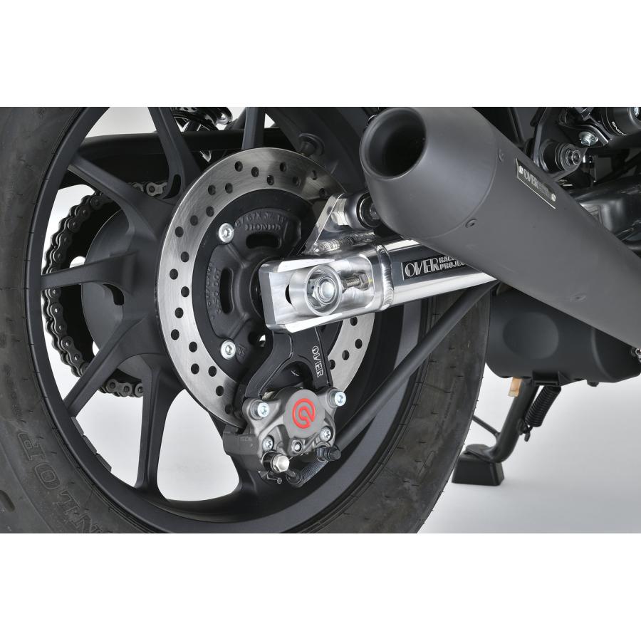 OVER RACING (オーバーレーシング) キャリパーサポート リア用 ブラック ブレンボ2P REBEL250 レブル250 オーヴァーレーシング