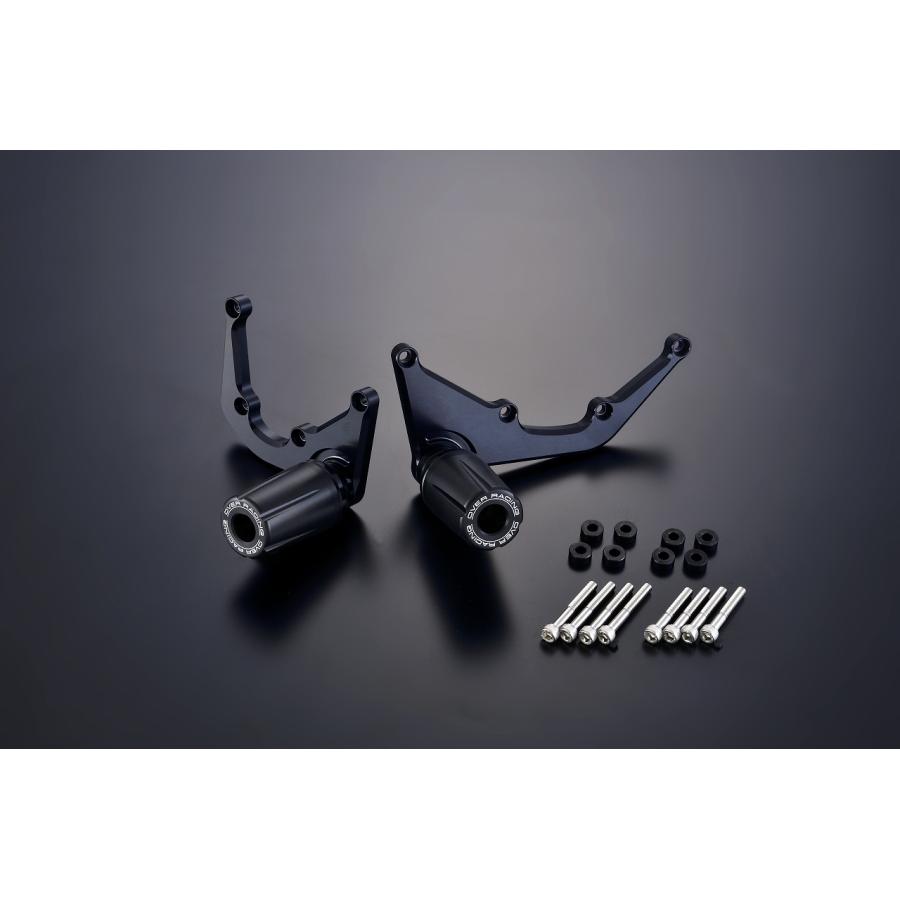 OVER RACING (オーバーレーシング) エンジンスライダー ブラック Vストローム250 59-63-01B