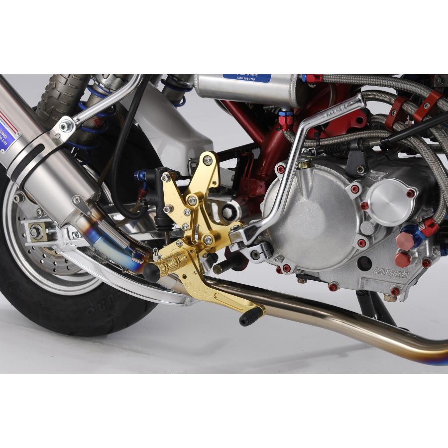 OVER RACING (オーバーレーシング) バックステップ 4ポジション MONKEY Z50J [モンキー] ディスクブレーキ車用 ゴールド 51-01-12G オーヴァーレーシング