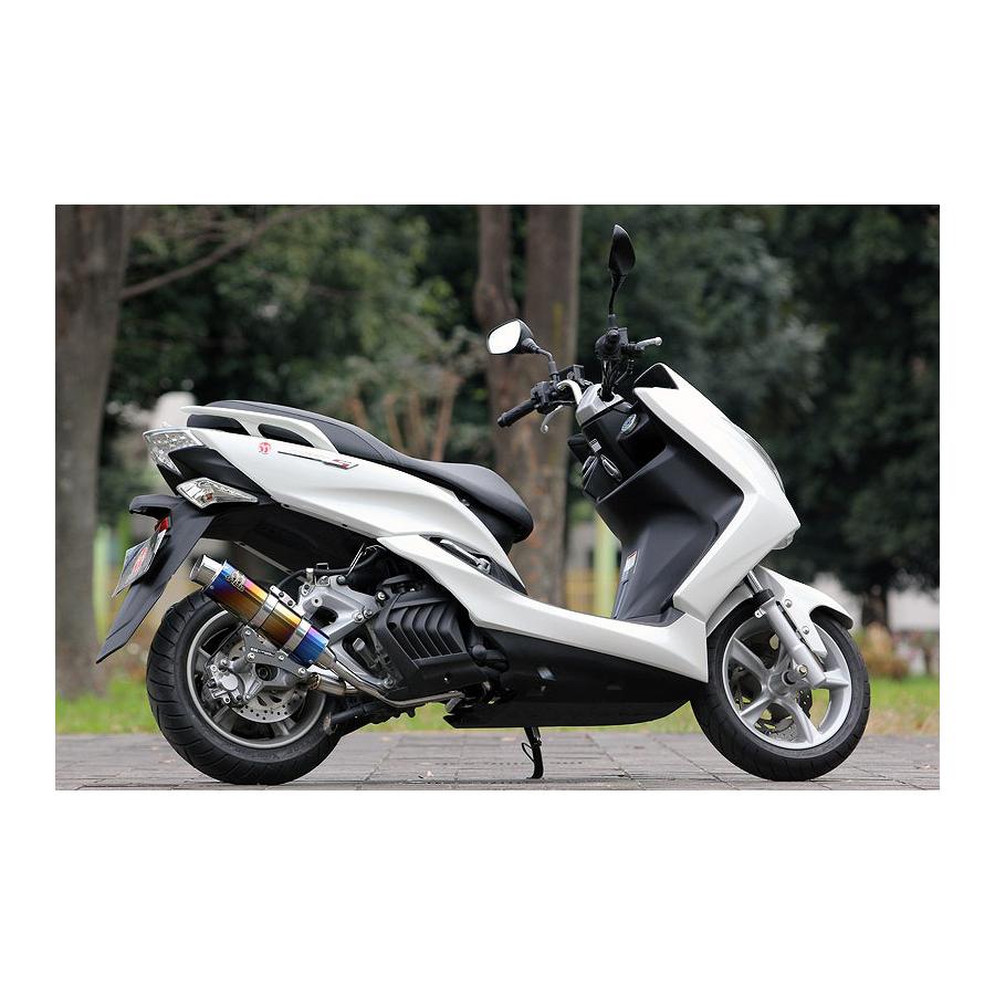 SP忠男 SP TADAO (スペシャルパーツ タダオ) パワーボックスフル Sチタンブルー フルエキゾーストマフラー マジェスティ MAJESTY-S/SMAX MA1-OB-04