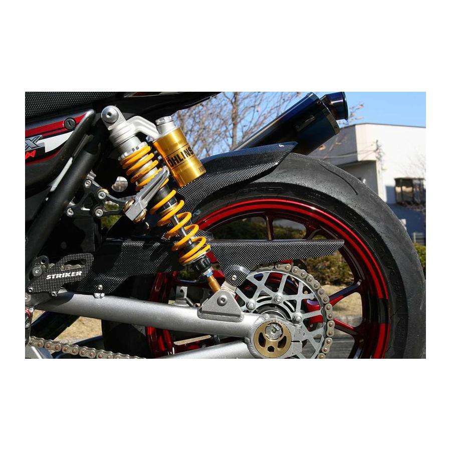 STRIKER(ストライカー) エアロデザイン リヤフェンダー リアフェンダー ノーマルスイングアーム用 ロングタイプ/ カーボン ZRX1200 DAEG[ダエグ] SAD-RF101C-L