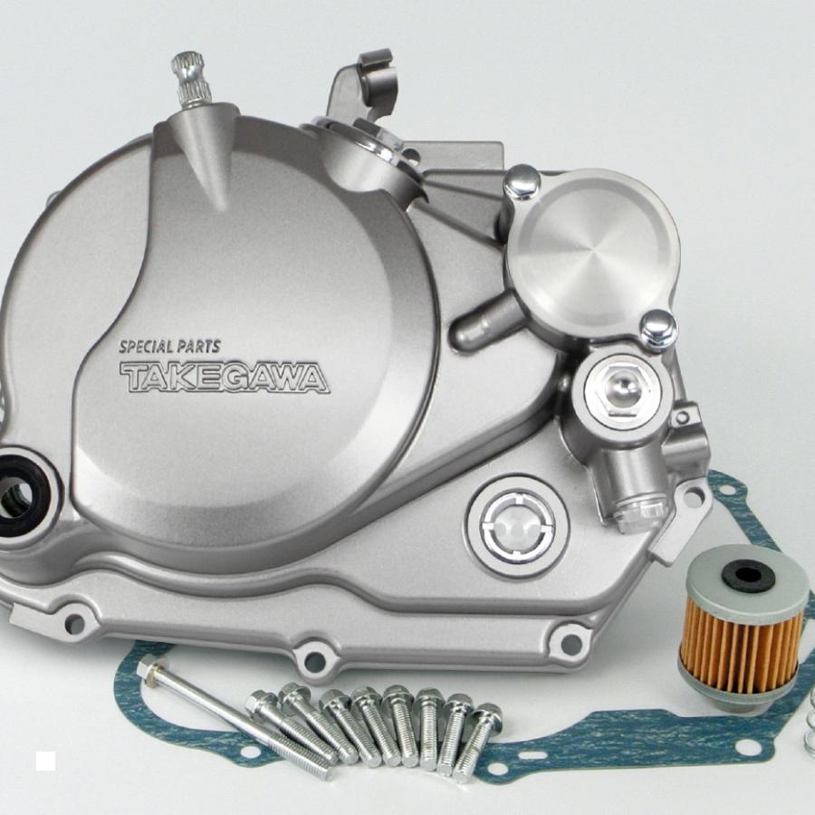 SP武川 (SPタケガワ) スペシャルクラッチカバーキット(アルミダイカスト/シルバー塗装) モンキー/モンキー(FI)/ゴリラ 02-01-0476