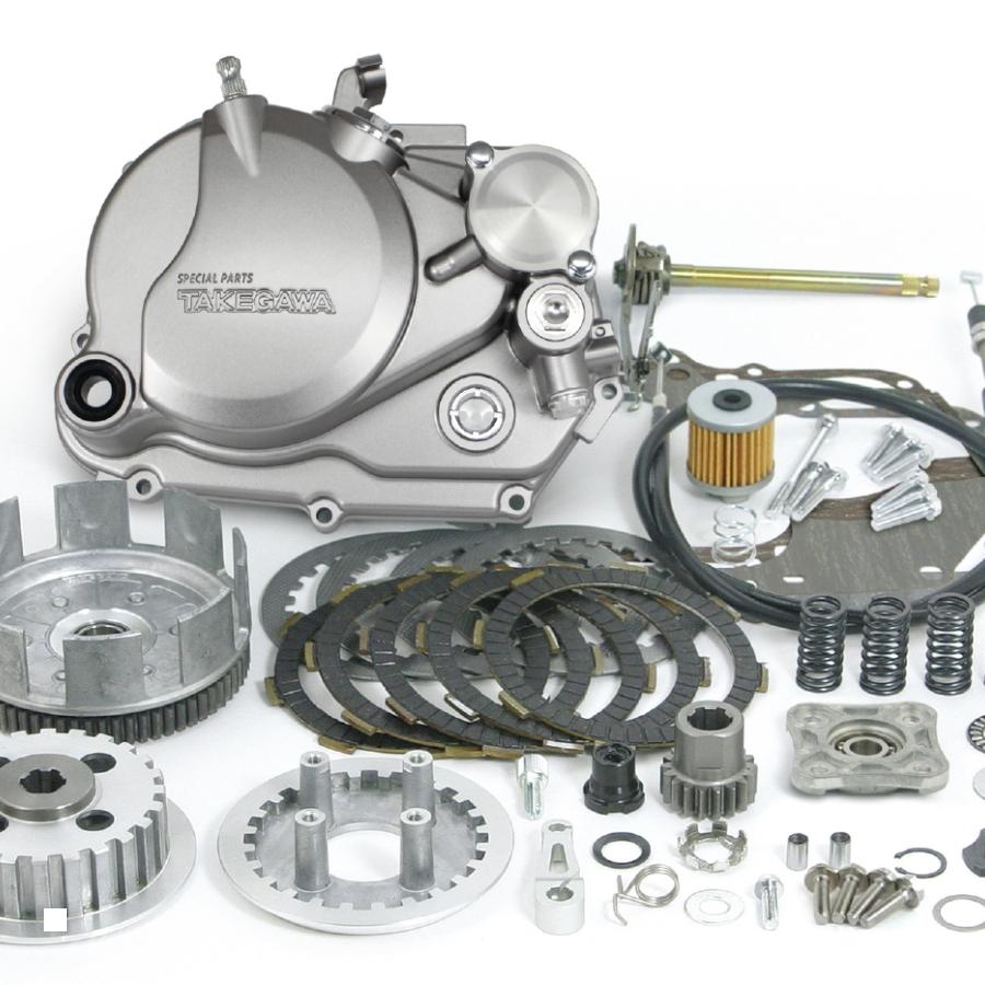 SP武川 (SPタケガワ) スペシャルクラッチキット(アルミニウムダイカスト/シルバー塗装) 6V-モンキー(遠心クラッチ車用) 02-01-0479