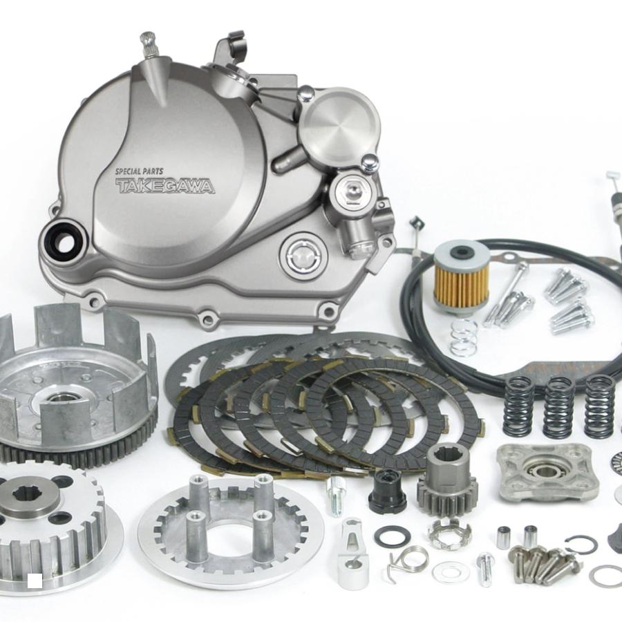 SP武川 (SPタケガワ) スペシャルクラッチキット(アルミダイカスト/シルバー塗装) モンキー/モンキー(FI)/ゴリラ(4/5/6速クロスミッション専用) 02-01-0488