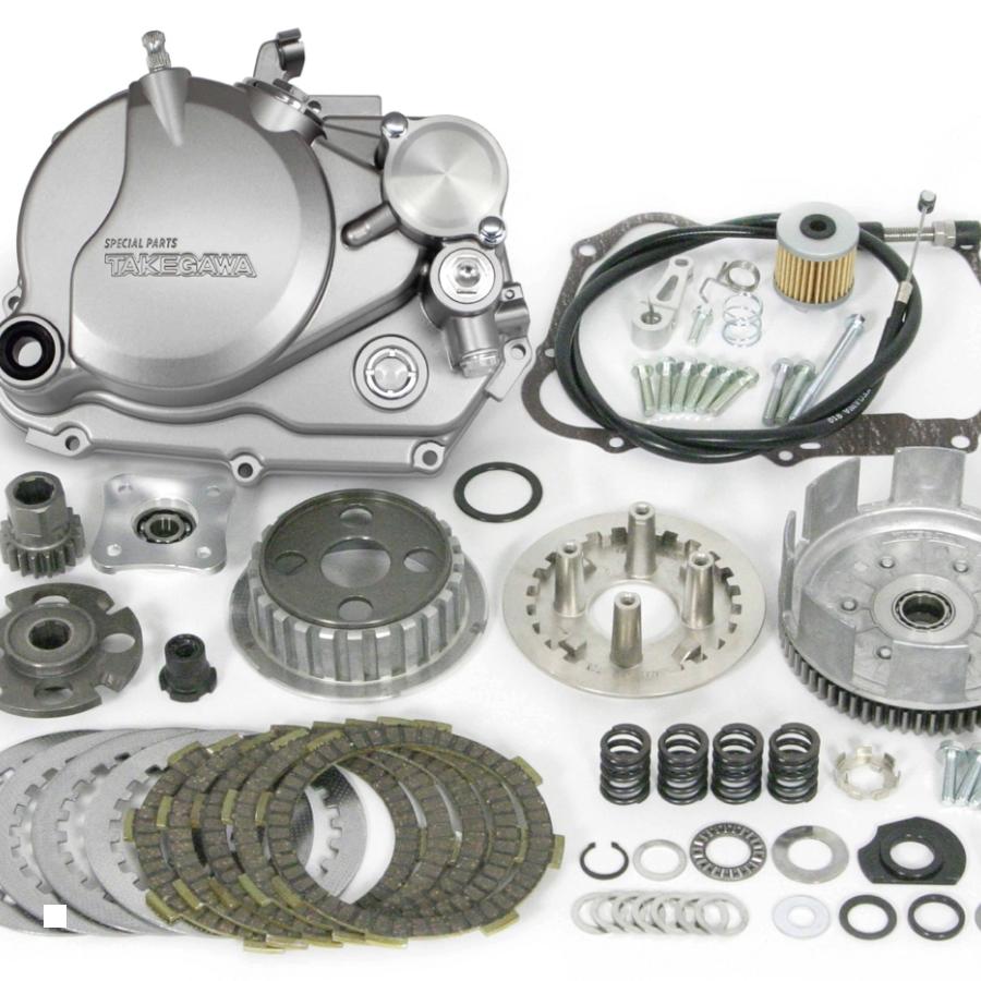 SP武川 (SPタケガワ) スペシャルクラッチキット (スリッパークラッチ/ダイカスト/シルバー) 6/12Vモンキー/ゴリラ/モンキーFI(4・5・6速クロスミッション用) 02-01-0489
