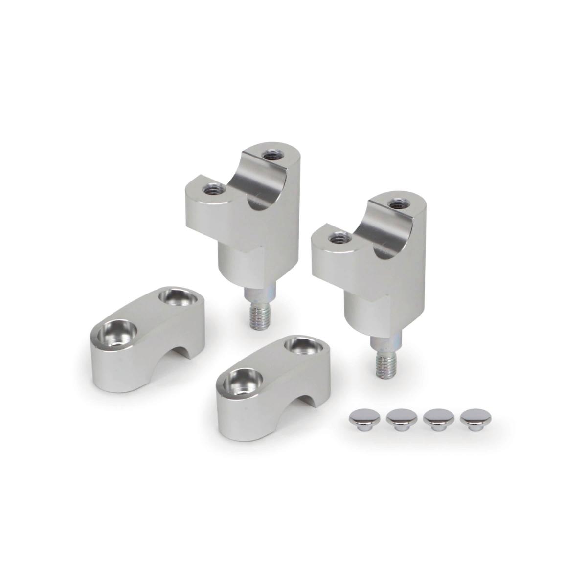 SP武川 (SPタケガワ) アジャストハンドルクランプ(シルバー) PCX(JK05-1000001-1199999) 06-02-0096