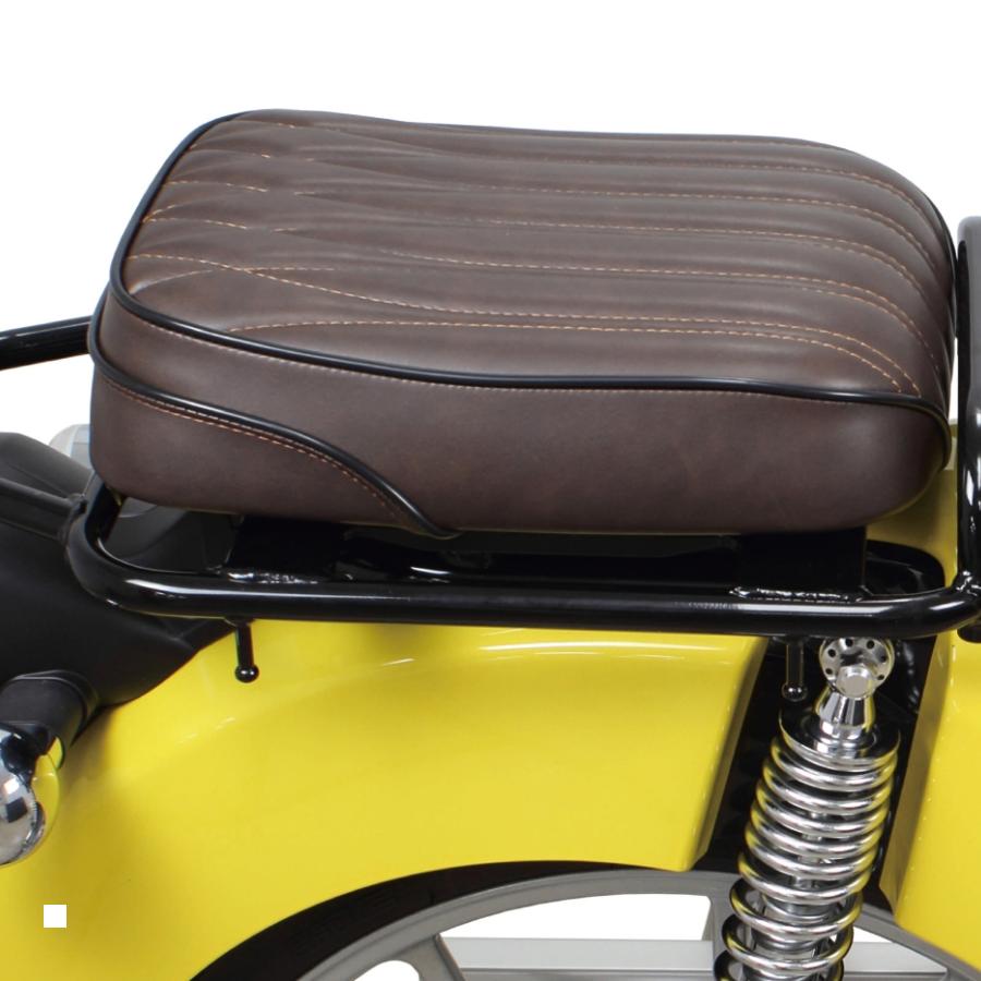 SP武川 (SPタケ側) クラシックピリオンシートキット (ダークブラウン)簡単脱着式 クロスカブ110(JA45/60)・スーパーカブ110(JA44/59) 09-11-0393