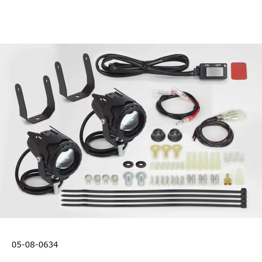 SP武川 (SPタケガワ) LEDフォグランプキット(カットライン/10W)(2個入) モンキー125用(takegawa社製レッグバンパー装着車) 05-08-0634