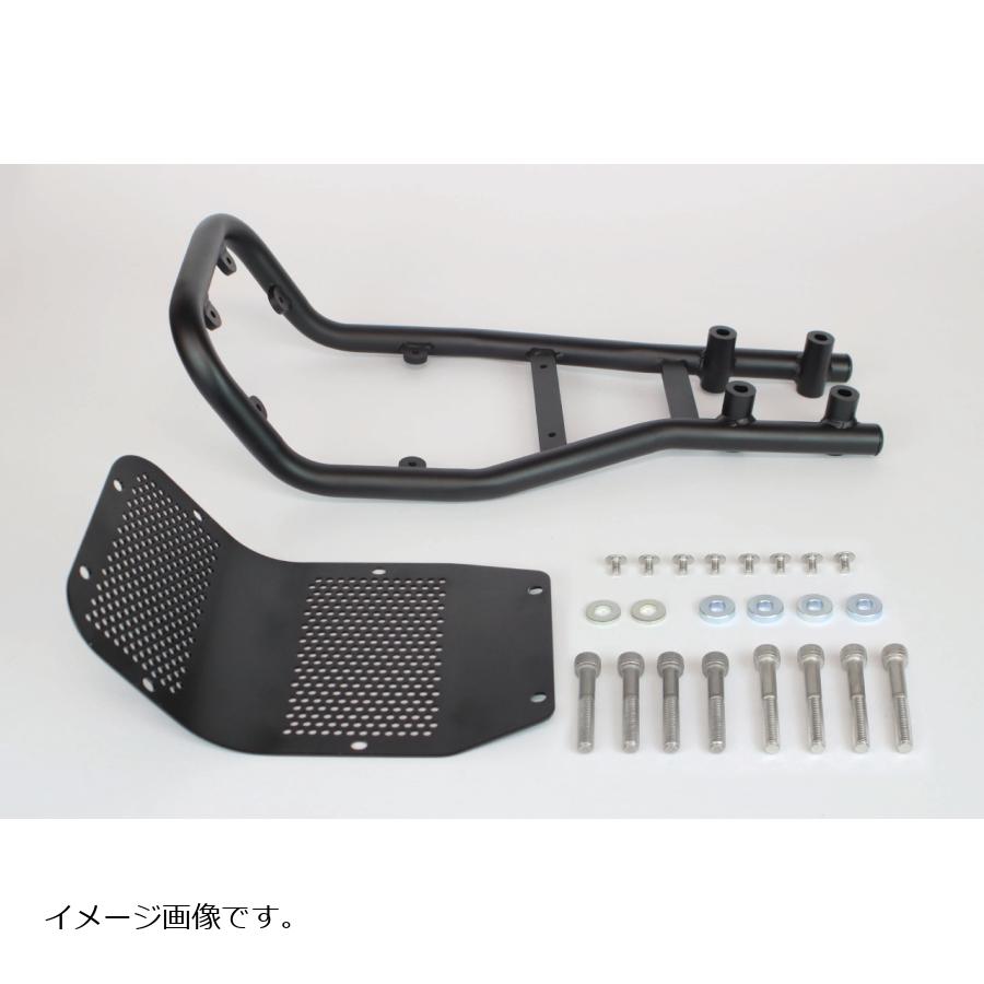 SP武川 (SPタケガワ) エンジンガードキット (ブラック塗装/ブラックアルマイト) クロスカブ110(JA60) モンキー125(JB03) ダックス125 06-00-0060