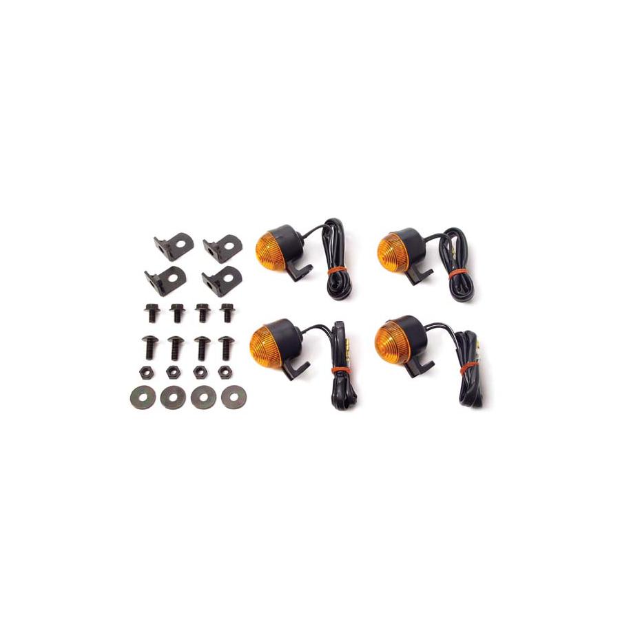 SP武川(SPタケガワ) ラバーウインカーセット ブラックボディー APE50 APE100 エイプ50 エイプ100