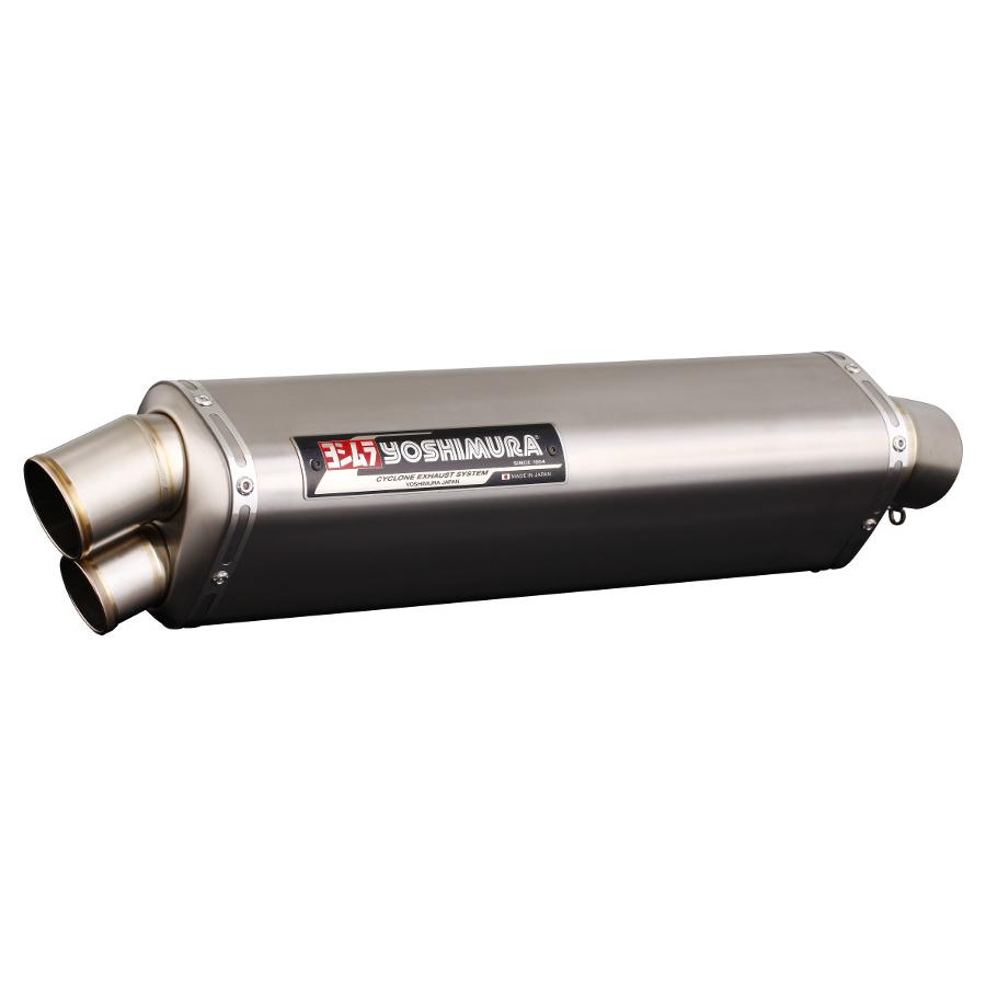 YOSHIMURA (ヨシムラ) Tri-Ovalチタンサイクロン TT ：チタンカバー サイレンサーサイズ：440mm 素材 チタン 2エンド GSX1300Rハヤブサ K8-9 110-509-8980