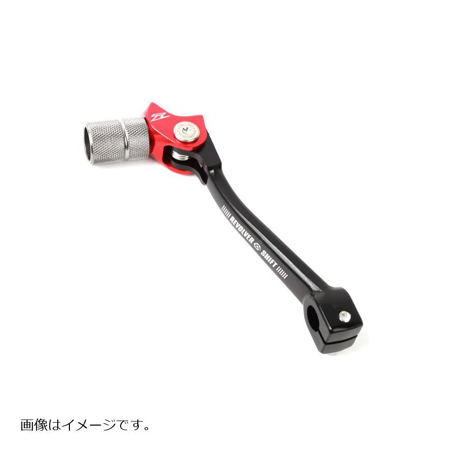 メーカー名：ジータメーカー品番：ZE90-3142適合情報：カワサキ[KAWASAKI] D-TRACKER [ディートラッカー] 01-07カワサキ[KAWASAKI] D-TRACKER X [ディートラッカーX] 08-16カワサキ[KAWASAKI] KLX250 01-16スズキ[SUZUKI] 250SB 02-06◆オフロード走行に適したアーム形状と、オフロードブーツ、ワイドフットペグとの相性が良くシフトフットペグの空間にゆとりを持たせた専用設計のシフトレバー ◆スタンダードポジションを含め、6段階のチップ位置調整が可能なリボルバーシステムにより純正にはないボディションが得られる ◆ピボット部にはステンレスブッシュを組み込み、耐摩耗性にも優れる ◆チップマウントはA7079材を使用し、高精度マシン加工を施す ◆チップにはローレット加工をすることで滑りにくい ◆アーム部は鍛造A2014材を採用することで高強度・耐久性に優れる ◆カラー：レッド 【ご注意ください】 ※チップ位置を変更した際には、必ずネジロック剤を塗布し、しっかりと締め付けてください ※ブレーキセイバーは付属しません