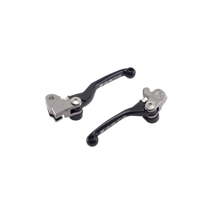 ジータ (ZETA) PIVOTレバーセットFP 3Fi ブラック YZ125/YZ250/YZ250F/KX250F/KX450F F5048