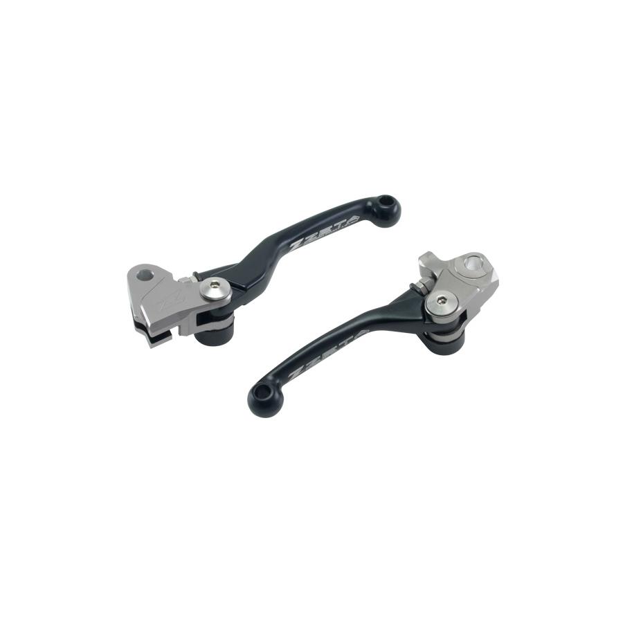ジータ (ZETA) PIVOTレバーセットFP 3Fi ブラック YZ125/YZ250/YZ250F/KX250F/KX450F F5049