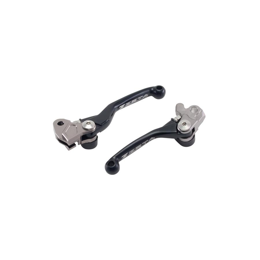 ジータ (ZETA) PIVOTレバーセットFP 3Fi ブラック KX85/KX125/KX250/RMZ250/RMZ450 F5051