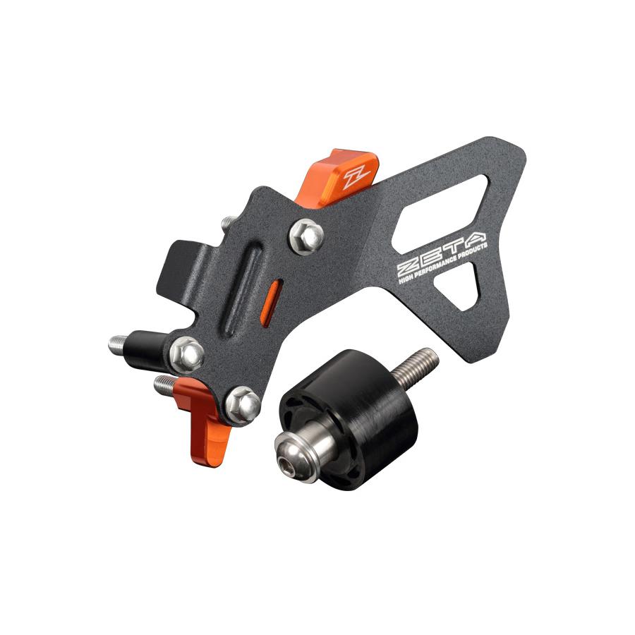 ジータ (ZETA) ケースセーバー カバー付き オレンジ KTM 250/350SXF/EXF/EXC/EXCF F6349