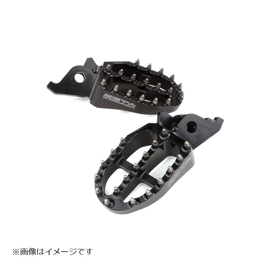 ジータ (ZETA) アルミフットペグ ブラック SEROW250/TRICKER F6995