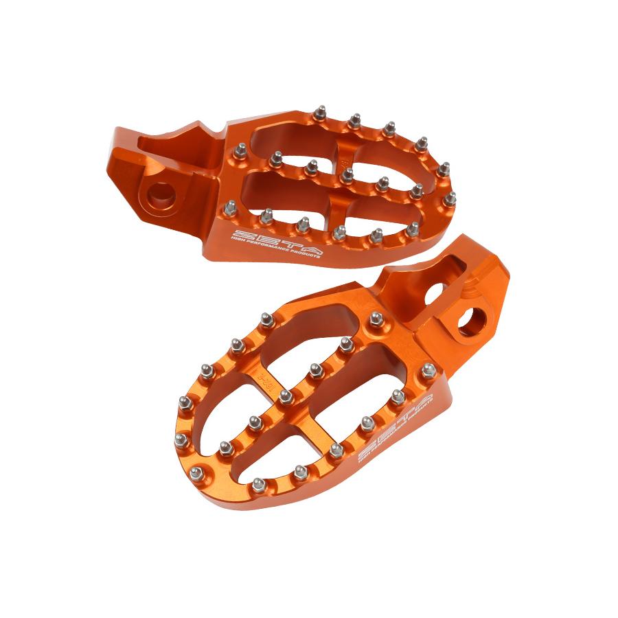 ジータ (ZETA) アルミフットペグ オレンジ KTM/HUSQVARNA F7005