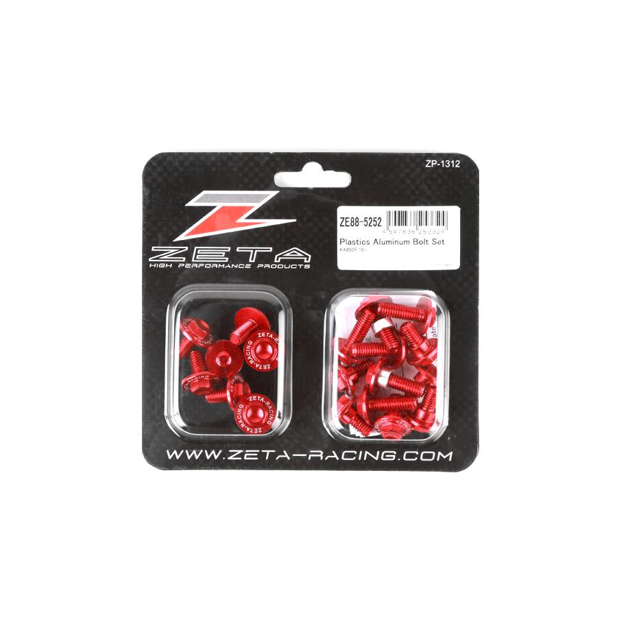 ジータ (ZETA) アルミボルトセット 外装用 レッド KX450F 16- 21pcs F7975