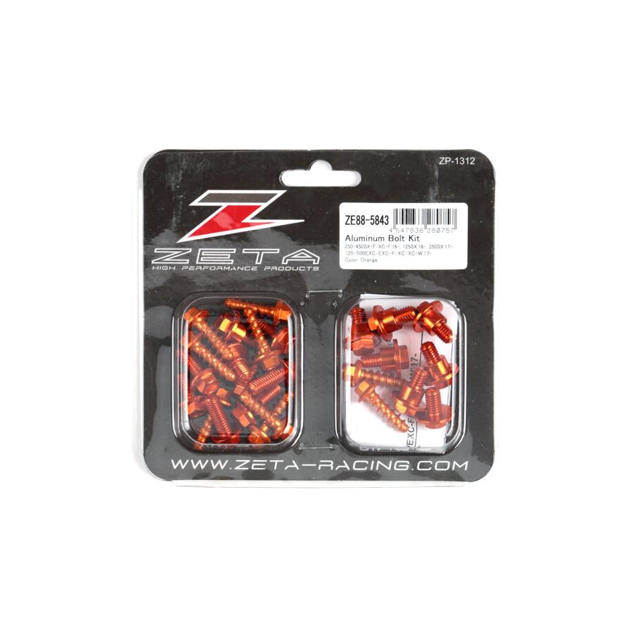 ジータ (ZETA) アルミボルトセット 外装用 オレンジ KTM SX/SXF 16-/EXC/EXCF F7980