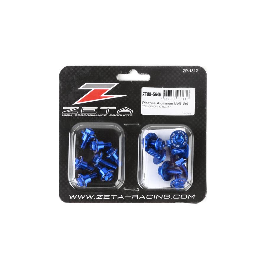 ジータ (ZETA) アルミボルトセット 外装用 ブルーYZ125/250 08- 17pcs ブルーF7990